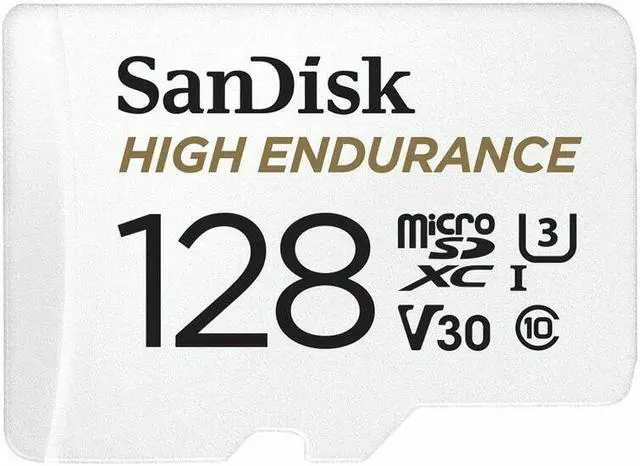 Main image of SanDisk 128GB 128G High Endurance microSD MicroSDXC  C10 U3 V30 100MB/s Flash Memory Cards with Full HD 4k for dash cam, home monitoring or security system