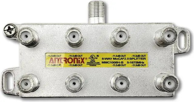 Alt view image 2 of 8 - 8 Way Antronix MMC1008H-B 5-1675 MHz MoCA 2.0 Splitter for Frontier Formerly Verizon Fios