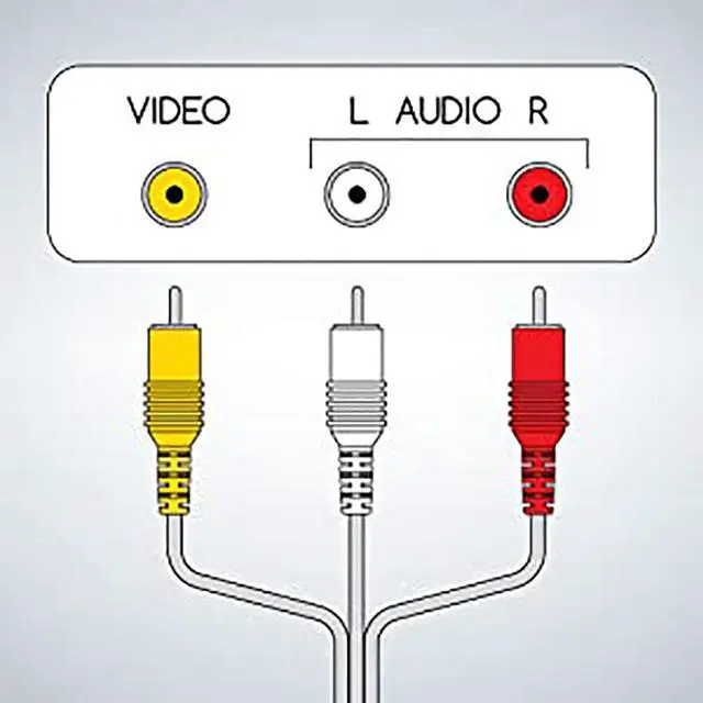Alt view image 3 of 7 - SatelliteSale 3 Male to 3 Male RCA Audio Video AV Composite Cable Universal Wire PVC Black Cord 6 feet