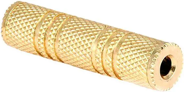 Alt view image 3 of 5 - SatelliteSale Auxiliary 3.5mm Jack Stereo Female to Female Extension Gold Plated Coupler Aux