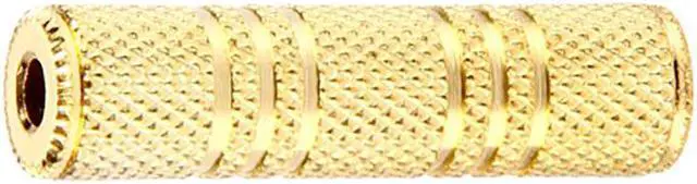 Alt view image 2 of 5 - SatelliteSale Auxiliary 3.5mm Jack Stereo Female to Female Extension Gold Plated Coupler Aux