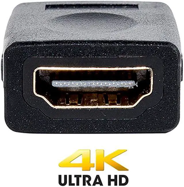 Alt view image 2 of 5 - SatelliteSale Digital HDMI Female to Female HDMI Coupler PVC Black Adapter
