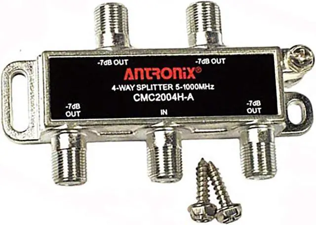 Alt view image 2 of 5 - Splitter CMC2004H-A, Broadband RF 4 Output MoCA Capable 5-1002MHZ By Antronix