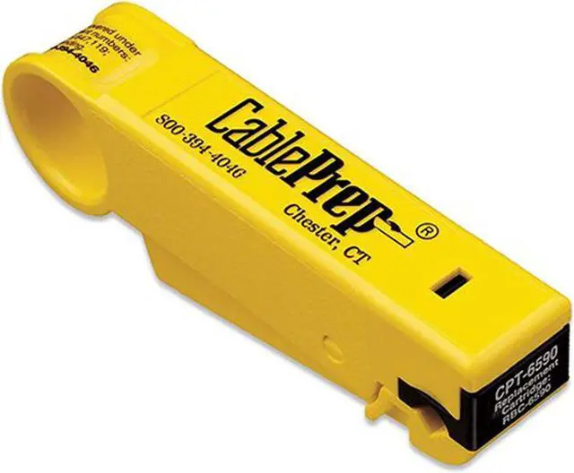 Alt view image 3 of 7 - CablePrep CPT-6590-1S Drop Cable/Coax Cable Stripper, RG6/RG59