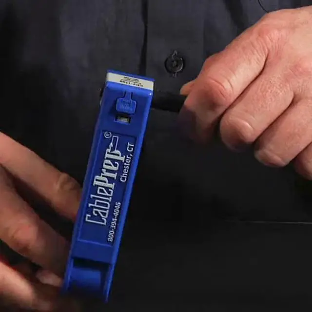 Alt view image 4 of 7 - CablePrep CPT-1100-Single Drop Cable/Coax Cable Stripper, RG7/RG11