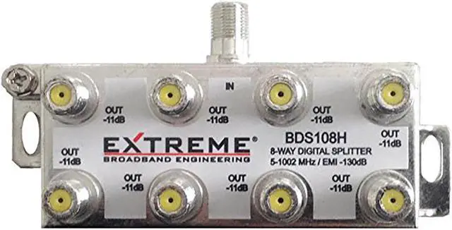 Alt view image 6 of 7 - Antronix CMC2008H 8-Way Coaxial Splitter 1 GHz (Nickel Alloy)