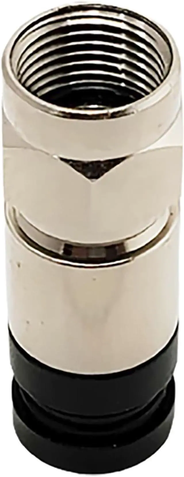 Alt view image 3 of 5 - Amphenol TFC-QC2QS-06U-3LC-BLACK RG6 Coaxial Compression Connector (50 Pack)