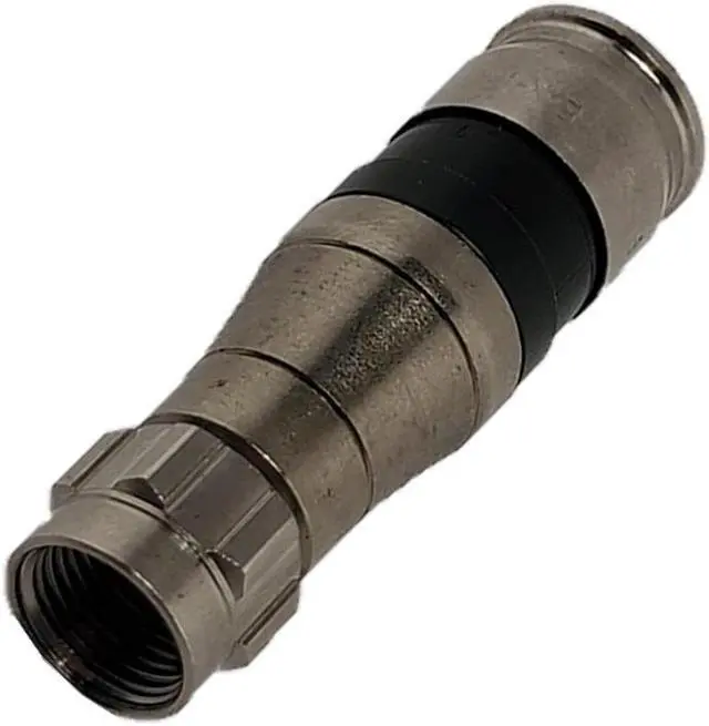 Main image of PPC BELDEN EX11N716PLUS Signal Tight Aqua Drop Connectors for RG6 RG6QUAD 5 Pack