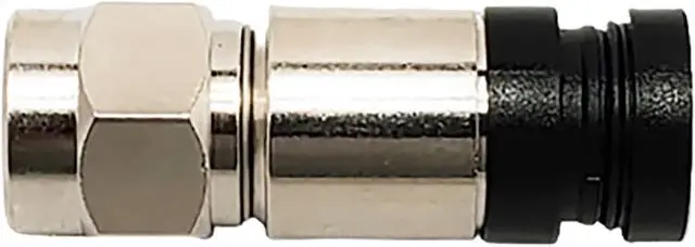 Alt view image 2 of 5 - Amphenol TFC-QC2QS-06U-3LC-BLACK RG6 Coaxial Compression Connector (50 Pack)