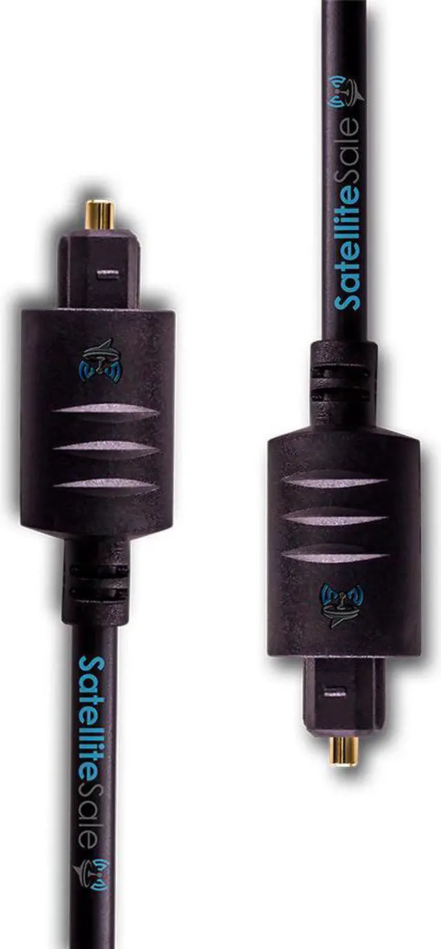 Alt view image 2 of 6 - SatelliteSale Digital Toslink SPDIF Audio Optical Fiber Cable Universal Wire PVC Black Cord 6 feet