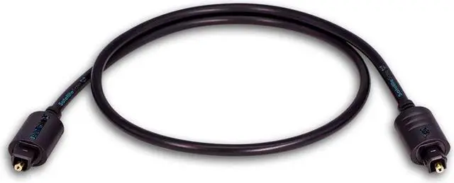 Alt view image 4 of 6 - SatelliteSale Digital Toslink SPDIF Audio Optical Fiber Cable Universal Wire PVC Black Cord 6 feet