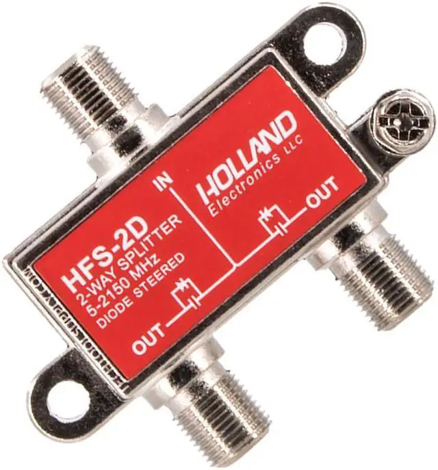 Alt view image 4 of 5 - Holland Electronics 2-Way Diode Steered Splitter HFS-2D 5-2150 MHz Performance