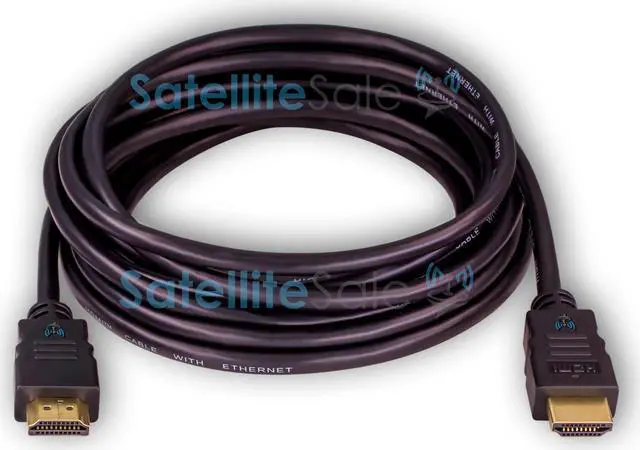 Alt view image 5 of 7 - Pack of 10 Digital High-Speed 1.4 HDMI Cables 4K/30Hz 10.2Gbps PVC 2160p Black Cord Universal Wire by SatelliteSale 6 feet