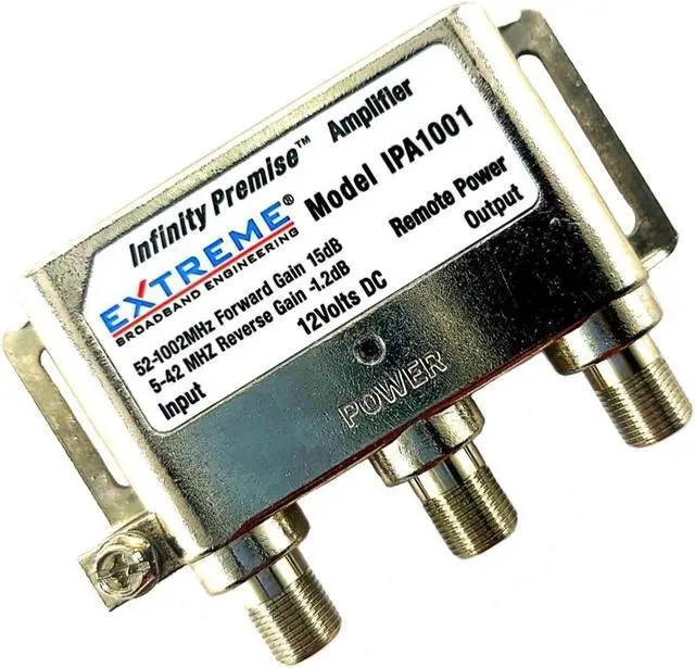 Alt view image 5 of 5 - Extreme Broadband Infinity Premise Amplifier Silver Color IPA1001