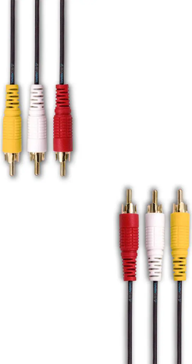 Alt view image 2 of 7 - 100 FT Premium 3 RCA Composite Male to Male Audio Video AV Cable VCR DVD FREE SHIP