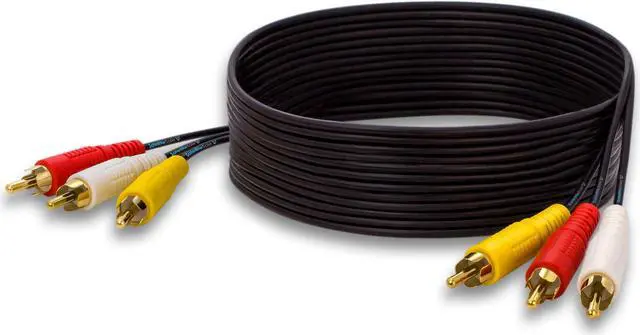 Alt view image 4 of 7 - 100 FT Premium 3 RCA Composite Male to Male Audio Video AV Cable VCR DVD FREE SHIP