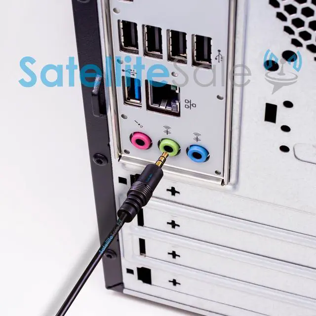 Alt view image 2 of 7 - SatelliteSale Auxiliary 3.5mm Audio Jack Male to Male Digital Stereo Aux Cable Universal Wire PVC Black Cord 3 feet