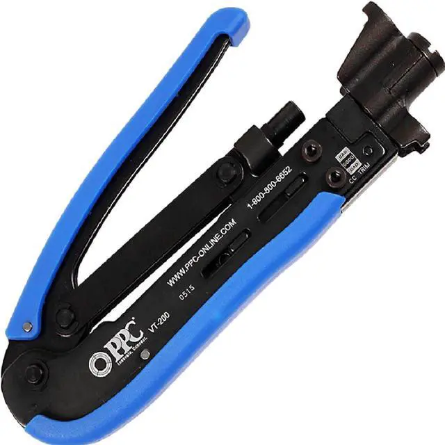 Alt view image 3 of 6 - PPC VT-200 Universal Cable Television/Satellite Professional Compression Tool