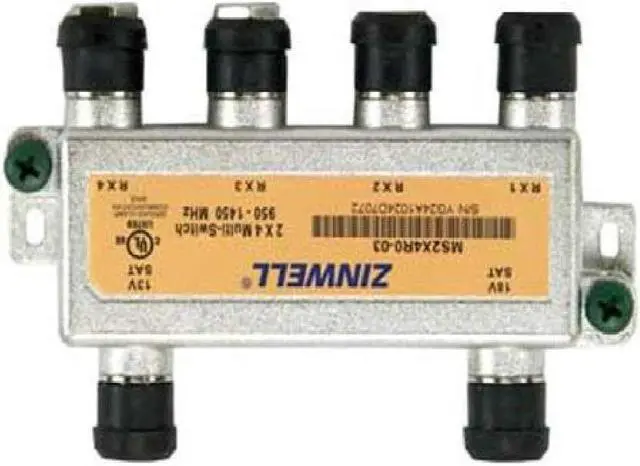 Alt view image 5 of 7 - DirecTV Zinwell 2 X 4 Multi-switch 950-1450 Mhz - 1450 Mhz (ms2x4r0-03)