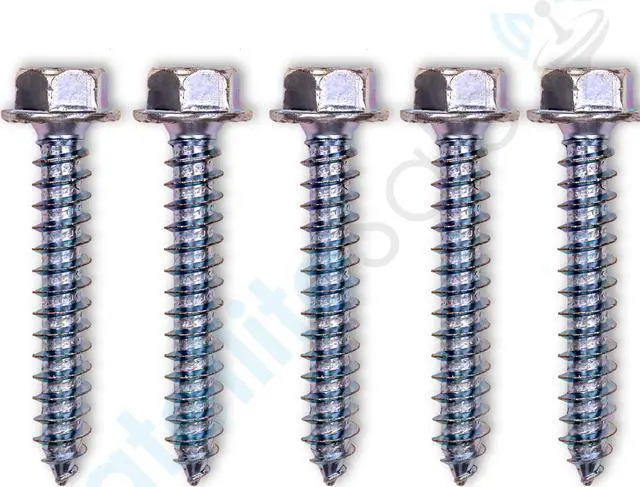 Alt view image 4 of 5 - SatelliteSale General Purpose 5/16" Outer Diameter X 2" Long 7/16" Hex Head Lag Bolt Zinc Plated Screws