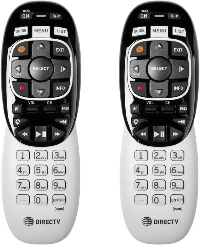 Alt view image 4 of 8 - 2 Pack - DIRECTV RC73 IR/RF Remote Control
