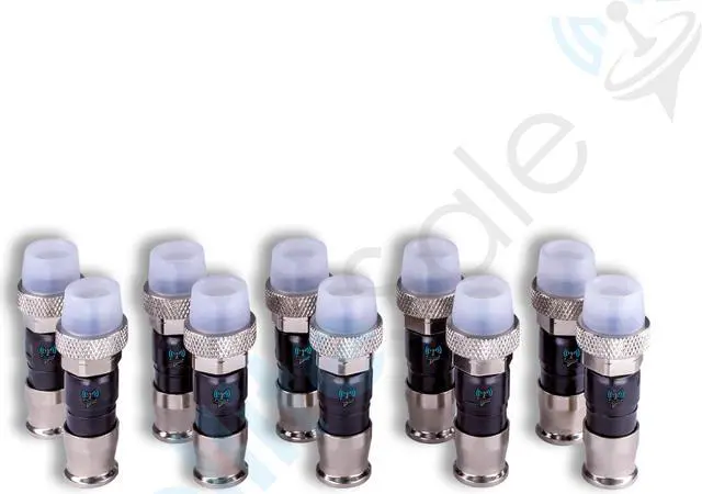 Alt view image 6 of 6 - SatelliteSale Indoor/Outdoor Coaxial F-Type Fittings Weather-Seal Connectors for RG-59 Coax Cables Pack of 10 Pcs
