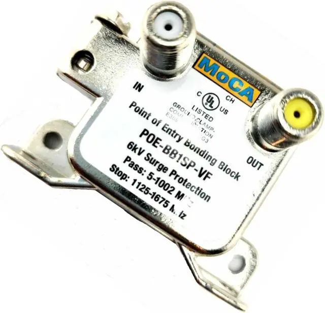 Alt view image 5 of 5 - Extreme Broadband MoCA POE-BB1SP-VF 6kV Surge Protection
