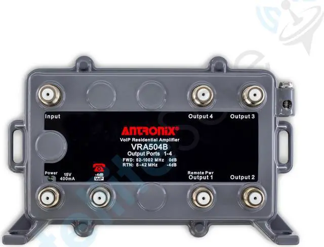 Main image of Antronix VRA504B/ACP 75Ohm VoIP Integrated Residential Amplifier 4+1P Kit by SatelliteSale