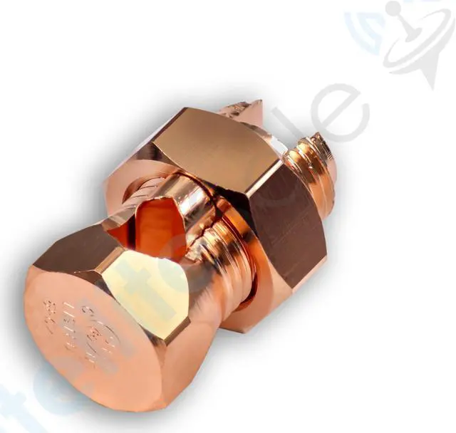 Alt view image 3 of 7 - SatelliteSale UL-Listed High Conductivity Copper Coated Brass Grounding Split Bolt Connectors Size #2 Pack of 10 pieces
