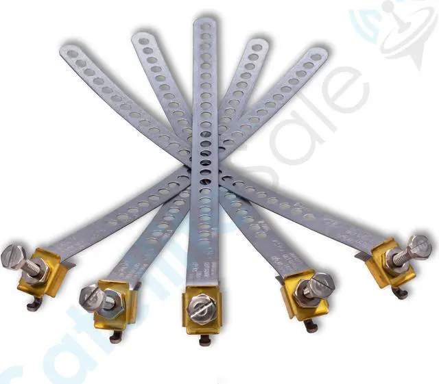 Alt view image 5 of 6 - SatelliteSale Galvanized Steel Grounding Strap 6" Flexible and Adjustable Pack of 1