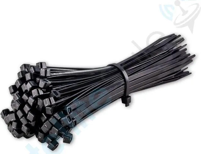 Alt view image 2 of 5 - SatelliteSale Cable Wire Zip Ties Polyamide Black 7,4", 200x4,7mm 1000pcs