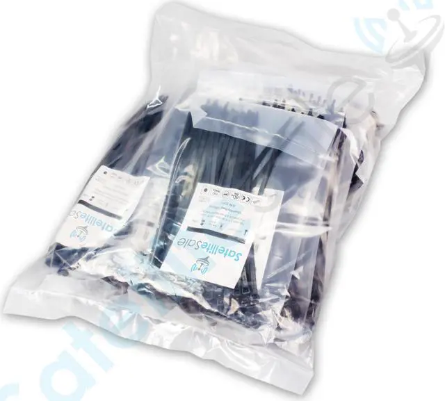 Alt view image 5 of 5 - SatelliteSale Cable Wire Zip Ties Polyamide Black 7,4", 200x4,7mm 1000pcs
