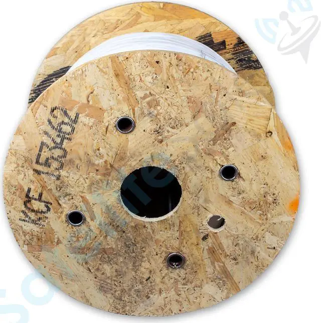 Alt view image 4 of 5 - Acome N7910D Indoor Aramide Reinforced Fiber Optical 2.8mm Drop White Cable 1000m/3280ft