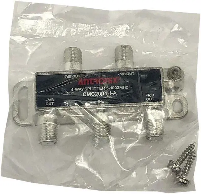 Alt view image 5 of 5 - Antronix CMC2004H 4-Way, 5 Pack Horizontal Splitter -7db Ports 5-1002 MHz