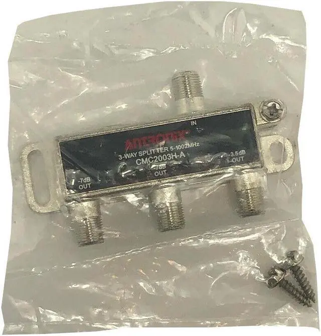 Alt view image 5 of 5 - Antronix High Performance 3-Way Cable TV Splitter CMC2003H-A OTA Coaxial 5-1002M