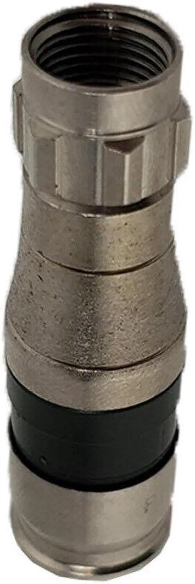 Alt view image 3 of 5 - PPC BELDEN EX11N716PLUS Signal Tight Aqua Drop Connectors for RG6 RG6QUAD 5 Pack