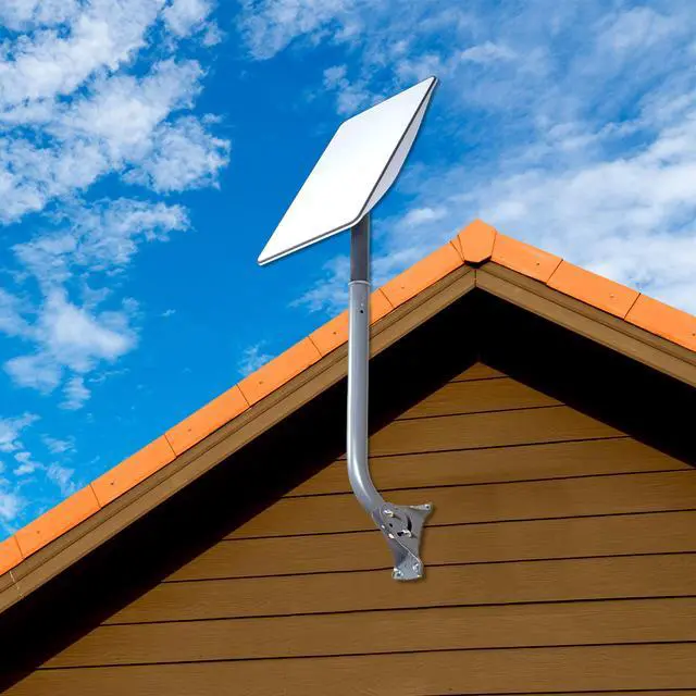Main image of SatelliteSale Universal J Pipe Roof Antenna Mount 1-5/8 Diameter Compatible with DISH Network Satellite Dishes 22 inches Long