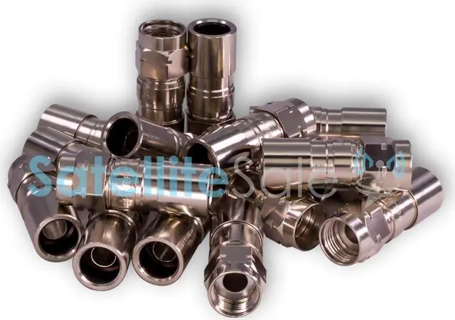 Alt view image 5 of 6 - Corning EFC F Male Coaxial RG6 Compression Connectors GF-EFC-6 100-Pack