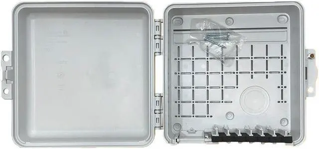Alt view image 6 of 7 - Extreme Broadband Weather Proof Premise Enclosure 9 x 9 x 4 Amphenol IPE994-LTC