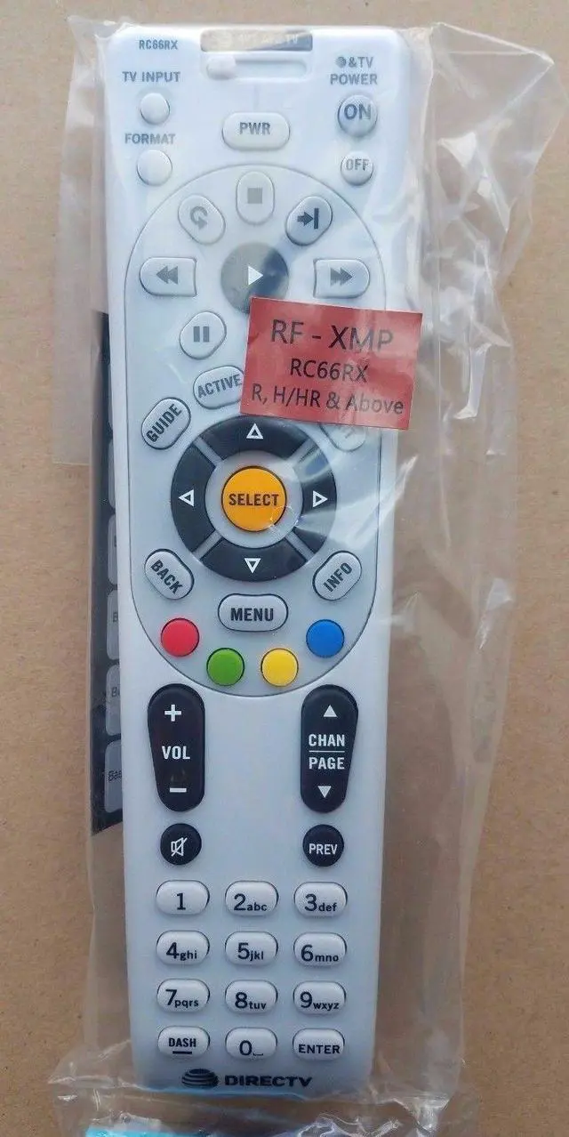Alt view image 6 of 9 - DirecTV RC66RX Universal RF Remote DTV RF Remote