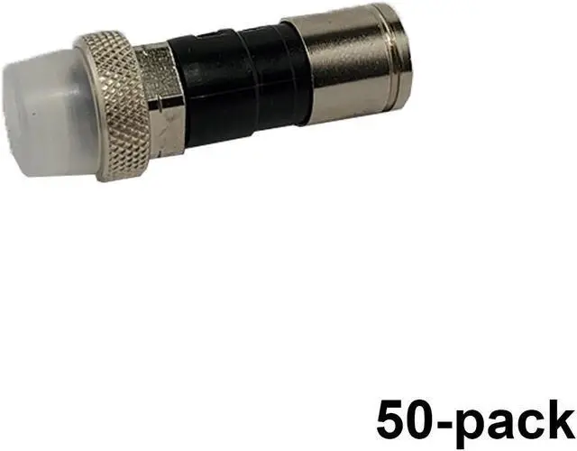 Main image of PPC EX6XLWSPLUS Aqua Tight EX Series Weather Proof RG6 & RG6QUAD Compression Connector - Extended Body, 50 Piece