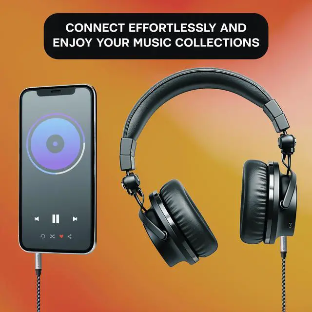 Alt view image 5 of 6 - SatelliteSale Auxiliary 3.5mm Audio Jack Male to Male Digital Stereo Aux Cable Universal Wire Black/White Nylon Cord 6 feet