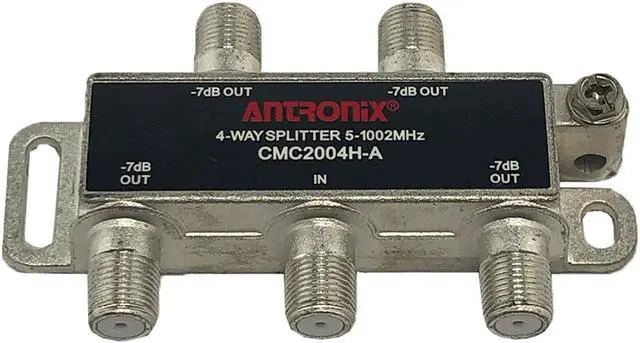 Alt view image 2 of 4 - Box of 25 Antronix CMC2004H High Performance 4-Way Coax Cable Splitter 5-1002M
