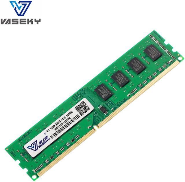 Vaseky AMD RAM 4GB DDR3 Memory 1333mHZ AMD Edition Memory DDR3 (PC3 10600) Desktop Memory Model Only for AMD Desktop Desktop Memory -