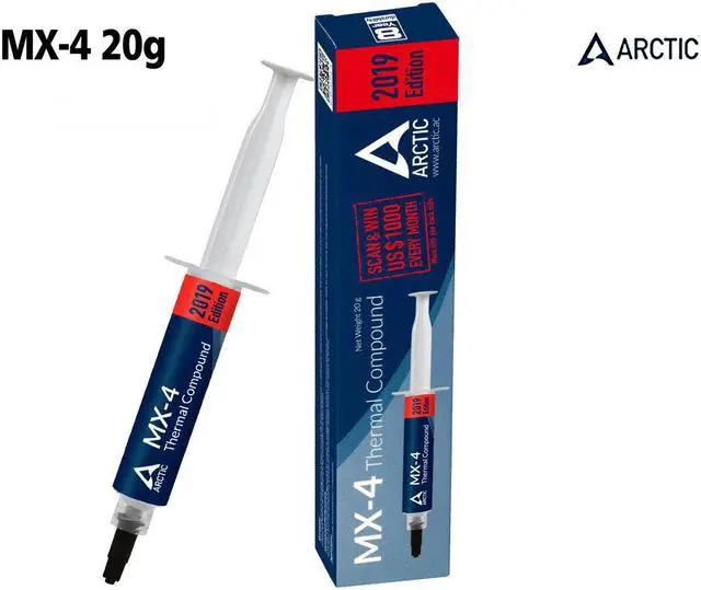 Main image of ARCTIC COOLING  MX-4 20g  2019 Edition Paste Cooler Grease 8.5W/mK Water Cooling Conductive Heatsink Plaster Cooler  High Performance Thermal Paste-20 Gram