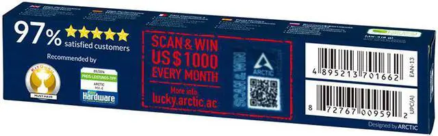 Alt view image 3 of 6 - ARCTIC COOLING MX-4 4g 2019 Edition Paste Cooler Grease 8.5W/mK Water Cooling Conductive Heatsink Plaster Cooler High Performance Thermal Paste-4.0 Gram