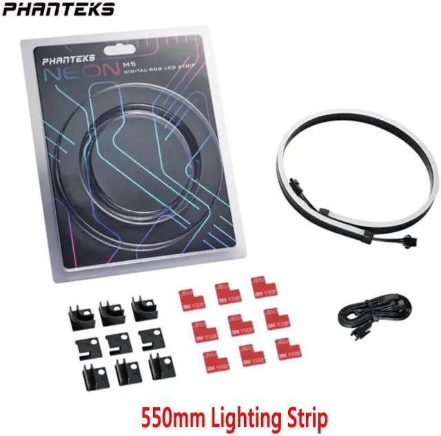 Main image of Phanteks NEON Digital-RGB LED Strip M5 (PH-NELEDKT_M5) Meter Smooth Lighting Strip, Full-Color Range, Flexible mounting 5V 3PIN ARGB Symphony Programmable LED Strip-550mm