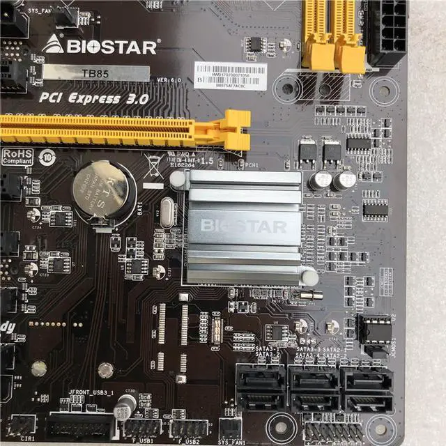 Alt view image 6 of 7 - BIOSTAR TB85 LGA 1150 Intel B85 SATA 6Gb/s USB 3.0 ATX Intel Motherboards for Cryptocurrency Mining (BTC)