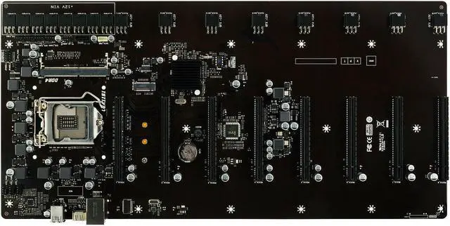 Alt view image 6 of 6 - Biostar TB360-BTC D+ LGA1151 SODIMM DDR4 8 GPU Support GPU ATX Motherboard for Cryptocurrency Mining (BTC)
