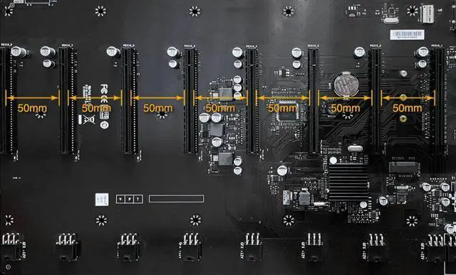 Alt view image 4 of 6 - Biostar TB360-BTC D+ LGA1151 SODIMM DDR4 8 GPU Support GPU ATX Motherboard for Cryptocurrency Mining (BTC)